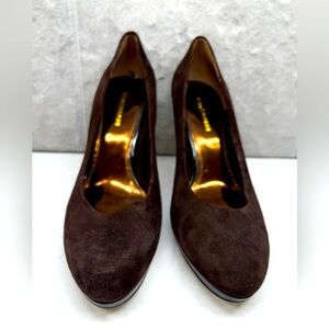 Enzo Angiolini Smiles Suede Platform Pumps